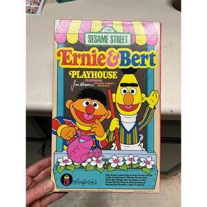 1986 Jim Henson's Sesame Street Ernie & Bert Playhouse Colorforms vintage